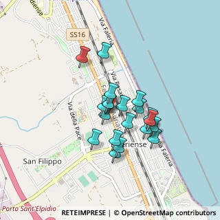 Mappa Via Redipuglia, 63821 Porto Sant'Elpidio FM, Italia (0.336)
