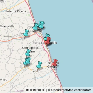 Mappa Via Redipuglia, 63821 Porto Sant'Elpidio FM, Italia (5.78529)