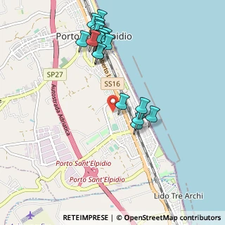 Mappa Via della Pace, 63821 Porto Sant'Elpidio FM, Italia (1.1135)