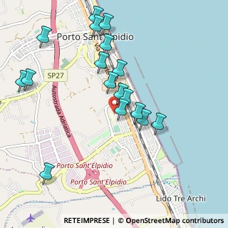 Mappa Via Caserta, 63821 Porto Sant'Elpidio FM, Italia (1.05059)
