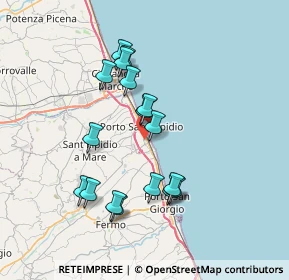 Mappa Via della Pace, 63821 Porto Sant'Elpidio FM, Italia (6.89118)