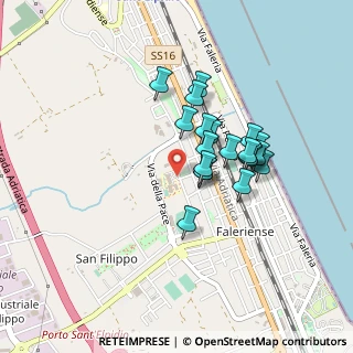 Mappa Via Caserta, 63821 Porto Sant'Elpidio FM, Italia (0.3495)
