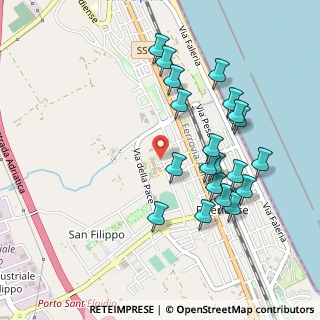 Mappa Via della Pace, 63821 Porto Sant'Elpidio FM, Italia (0.504)