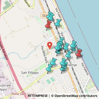 Mappa Via della Pace, 63821 Porto Sant'Elpidio FM, Italia (0.446)
