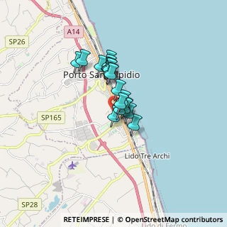 Mappa Via Caserta, 63821 Porto Sant'Elpidio FM, Italia (1.02737)