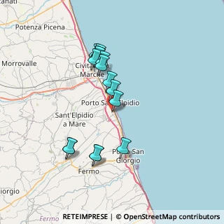 Mappa Via della Pace, 63821 Porto Sant'Elpidio FM, Italia (6.84)