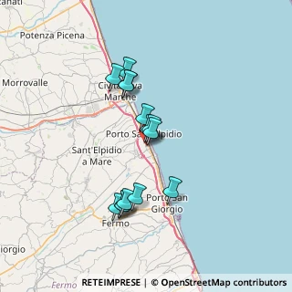 Mappa Via della Pace, 63821 Porto Sant'Elpidio FM, Italia (6.09214)