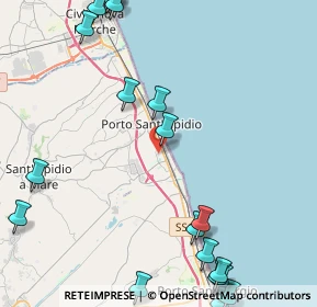 Mappa Via della Pace, 63821 Porto Sant'Elpidio FM, Italia (6.444)