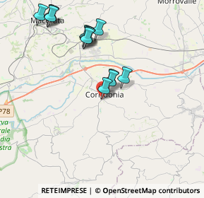 Mappa Via Sant'Anna, 62014 Corridonia MC, Italia (4.11077)