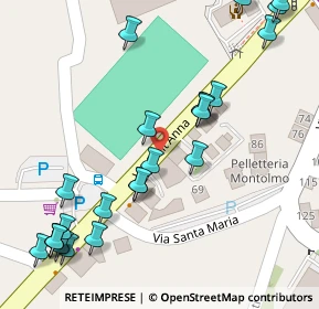 Mappa Via Sant'Anna, 62014 Corridonia MC, Italia (0.06538)