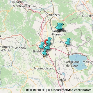 Mappa Via di Sinalunga, 52045 Foiano della Chiana AR, Italia (9.53)