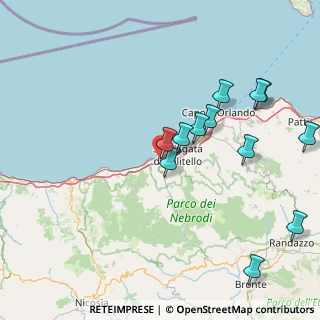 Mappa 98070 Acquedolci ME, Italia (19.07583)