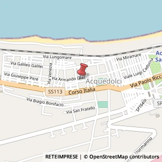 Mappa Via delle Gardenie,  9, 98070 Acquedolci, Messina (Sicilia)