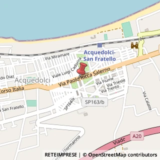 Mappa Via Ricca Salerno, 51, 98070 Acquedolci, Messina (Sicilia)