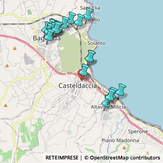 Mappa Via Cesare Battisti, 90014 Casteldaccia PA, Italia (2.604)