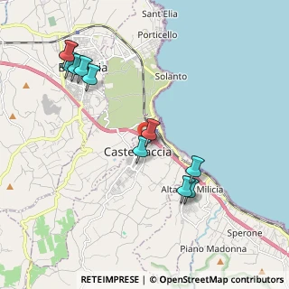 Mappa Via Cesare Battisti, 90014 Casteldaccia PA, Italia (2.46727)