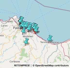 Mappa Via Nutricato, 90014 Casteldaccia PA, Italia (11.6965)
