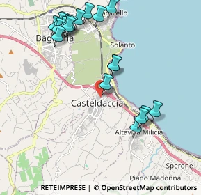 Mappa Via Nutricato, 90014 Casteldaccia PA, Italia (2.5975)