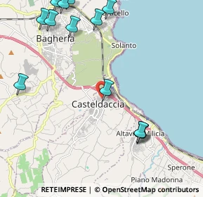 Mappa Via Nutricato, 90014 Casteldaccia PA, Italia (3.09077)