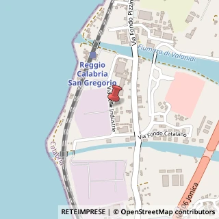 Mappa Via delle Industrie, snc, 89134 Reggio di Calabria, Reggio di Calabria (Calabria)