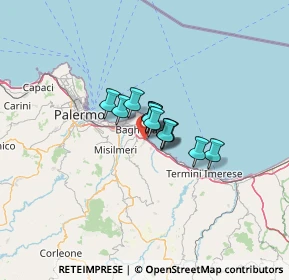 Mappa Via Calabria, 90014 Casteldaccia PA, Italia (6.29167)