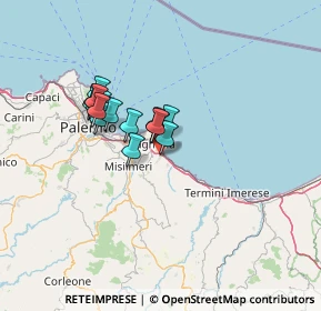 Mappa Via Calabria, 90014 Casteldaccia PA, Italia (10.84625)