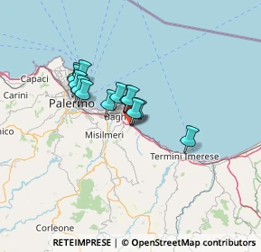 Mappa Via Calabria, 90014 Casteldaccia PA, Italia (10.59)