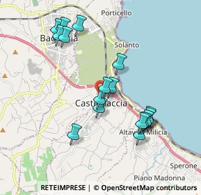 Mappa Via Calabria, 90014 Casteldaccia PA, Italia (2.03529)