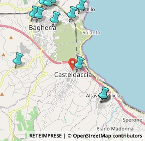 Mappa Via Calabria, 90014 Casteldaccia PA, Italia (3.07308)