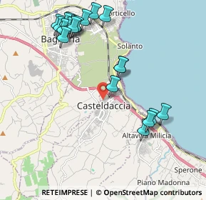 Mappa Via Calabria, 90014 Casteldaccia PA, Italia (2.591)