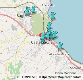 Mappa Via Calabria, 90014 Casteldaccia PA, Italia (1.51583)