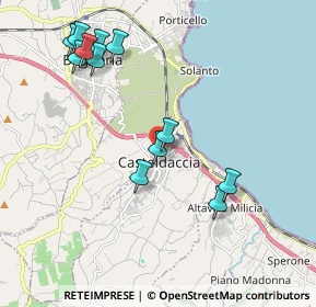 Mappa Via Calabria, 90014 Casteldaccia PA, Italia (2.36833)