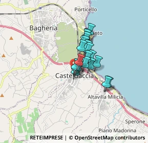 Mappa Via Calabria, 90014 Casteldaccia PA, Italia (1.0525)