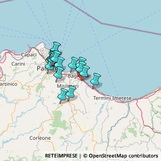Mappa Via Giovanni Gentile, 90017 Santa Flavia PA, Italia (12.3155)
