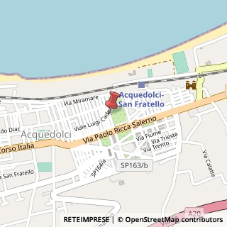 Mappa Via Cesare Battisti, 22, 98070 Acquedolci, Messina (Sicilia)