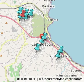 Mappa Via Pindemonte, 90014 Casteldaccia PA, Italia (2.35333)