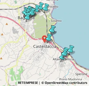 Mappa Via Pindemonte, 90014 Casteldaccia PA, Italia (2.532)