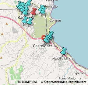 Mappa Via Pindemonte, 90014 Casteldaccia PA, Italia (2.60684)