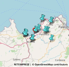 Mappa Via Libertà, 90041 Balestrate PA, Italia (10.526)