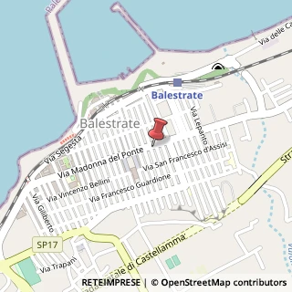 Mappa Via Madonna del Ponte, 38, 90041 Balestrate, Palermo (Sicilia)