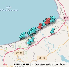 Mappa Via Libertà, 90041 Balestrate PA, Italia (2.8735)