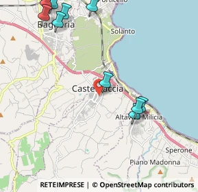 Mappa Via Schettino, 90014 Casteldaccia PA, Italia (3.01818)