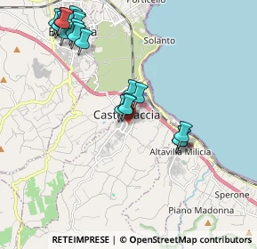 Mappa Via Schettino, 90014 Casteldaccia PA, Italia (2.43684)