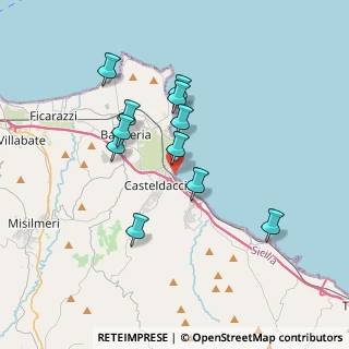 Mappa SS 113 Km. 240, 90014 Casteldaccia PA (3.54)