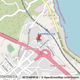 Mappa Via francesco baracca 3, 90014 Casteldaccia, Palermo (Sicilia)