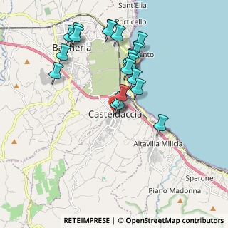Mappa Via Cusimano, 90014 Casteldaccia PA, Italia (2.075)