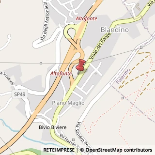 Mappa Viale del fante 7, 90030 Altofonte, Palermo (Sicilia)