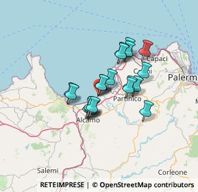 Mappa Via San Giovanni Bosco, 90041 Balestrate PA, Italia (10.5535)