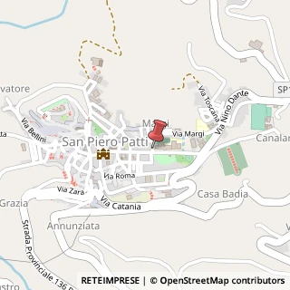 Mappa Via Anza' Fiore, 1, 98068 San Piero Patti, Messina (Sicilia)