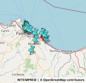 Mappa 90014 Casteldaccia PA, Italia (12.63053)